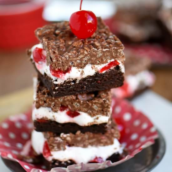 Cherry Brownie Dream Bars