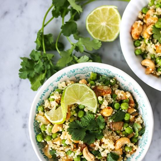 Easy Vegan Green Peas Salad