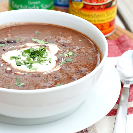 Easiest Ever Black Bean Soup