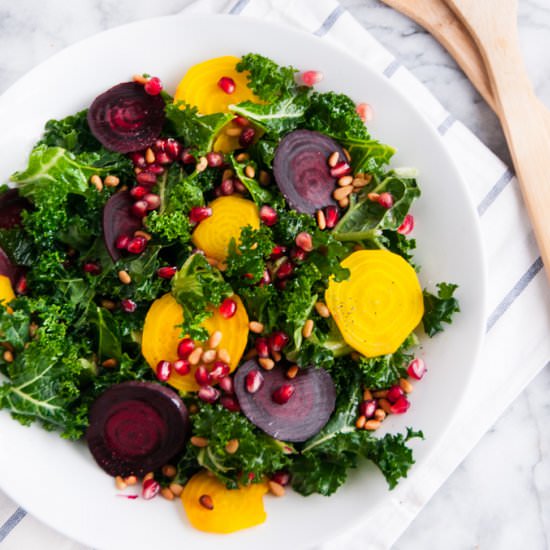 Winter Kale Beet Salad