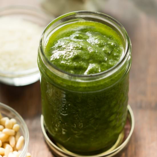 How to Make Homemade Basil Pesto