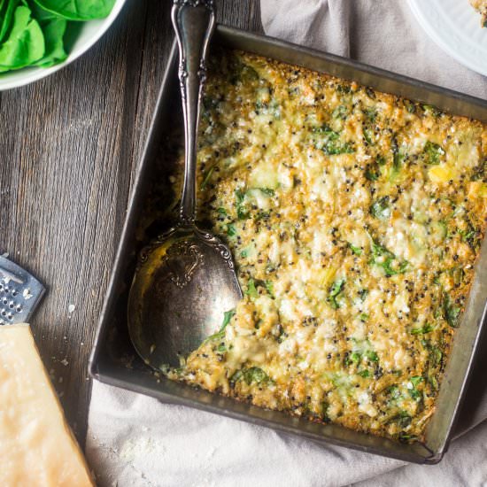 Spinach Artichoke Quinoa Casserole