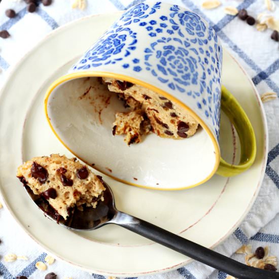Chocolate Chip Cookie Mug Cake