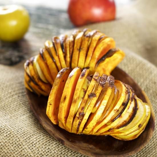Paleo Hassleback Sweet Potato