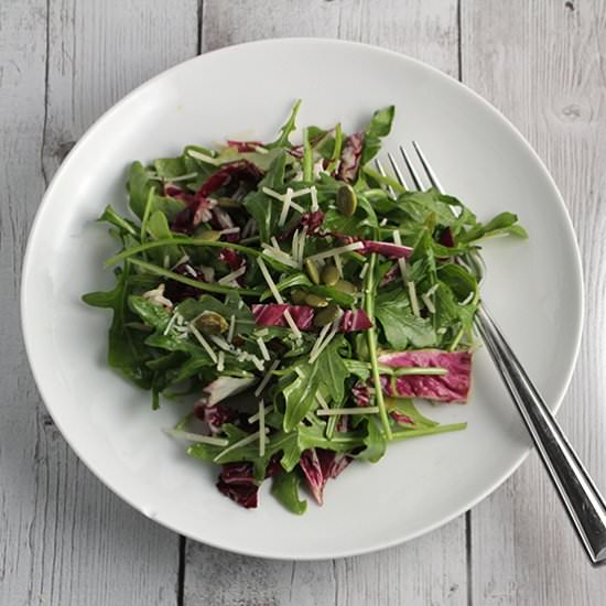 Arugula Salad & Maple Vinaigrette