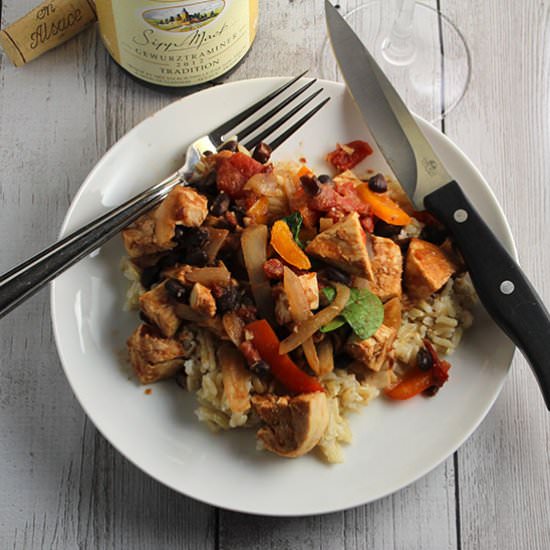 Chipotle Chicken and Black Beans