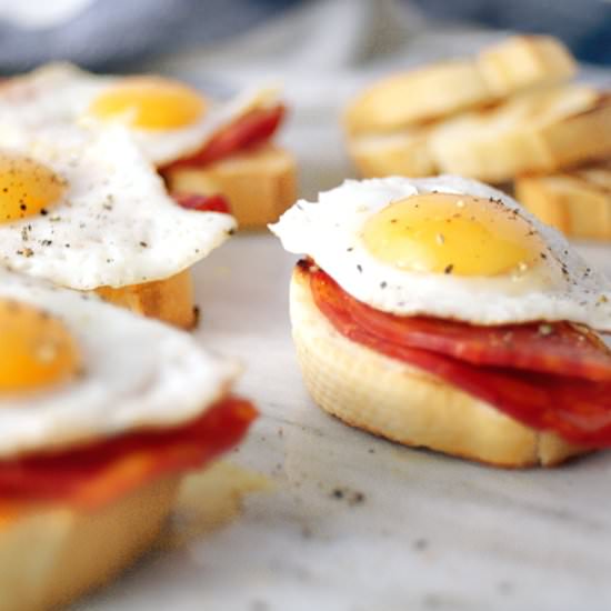 Chorizo and Quail’s Egg