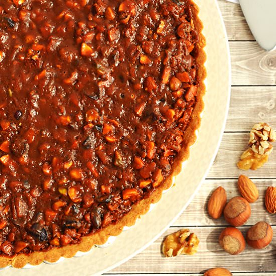Mixed Nuts Caramel Tart
