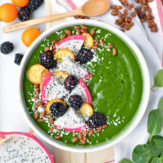 Vegan Green Smoothie Bowl