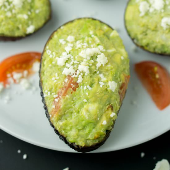 Baked Quinoa Stuffed Avocados