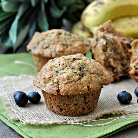 Zucchini and Walnut Muffins