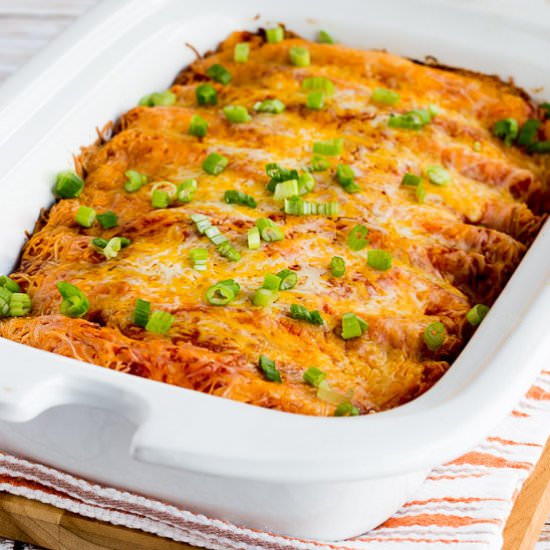 Slow Cooker Chicken Enchiladas