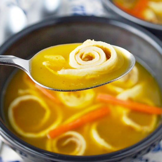 German Pancake Soup – Flaedlesuppe