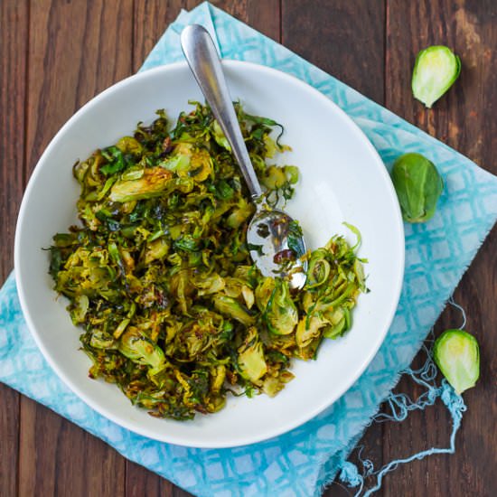 Sriracha Glazed Brussels Sprout