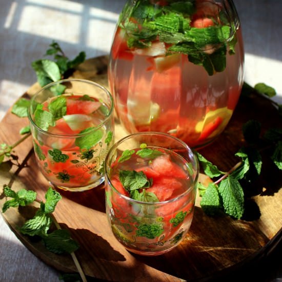 Watermelon Green Tea Detox Drink