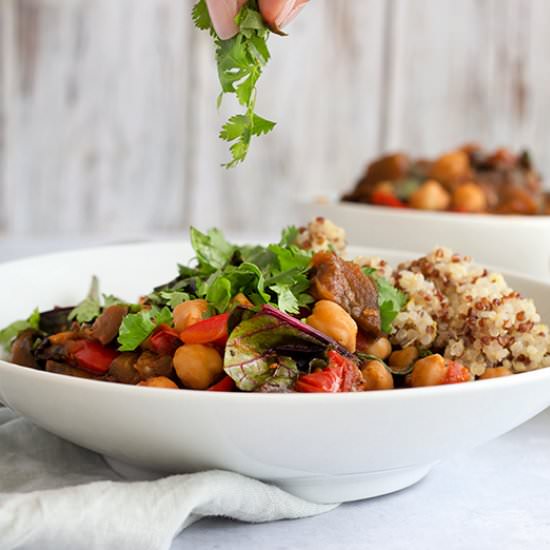 Hearty Beet Greens & Chickpea Stew