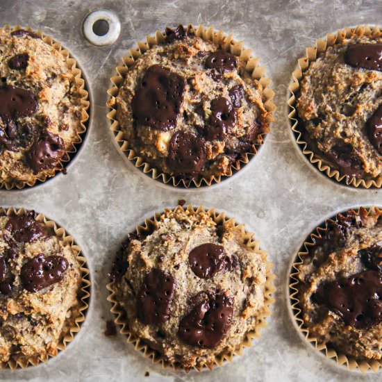 Flax Almond Meal Banana Muffins