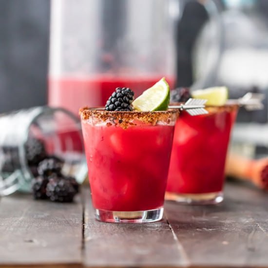 Spicy Blackberry Margaritas
