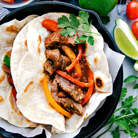 Crockpot Steak Fajitas