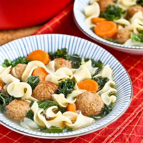 Meatball Noodle Soup