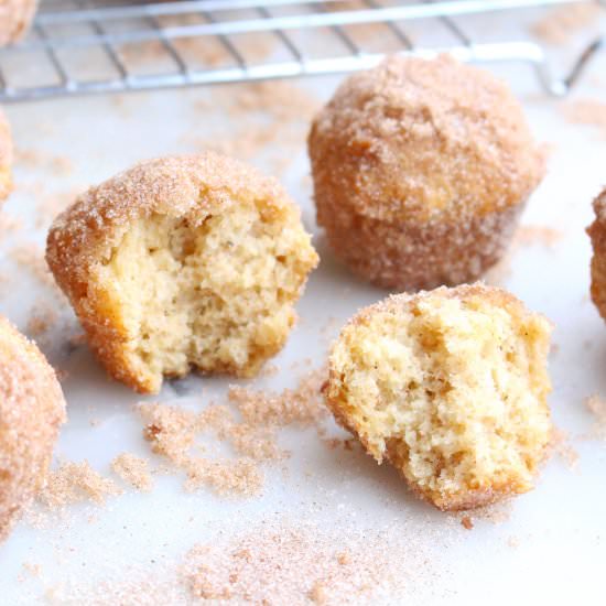 Mini Brown Butter Donut Muffins