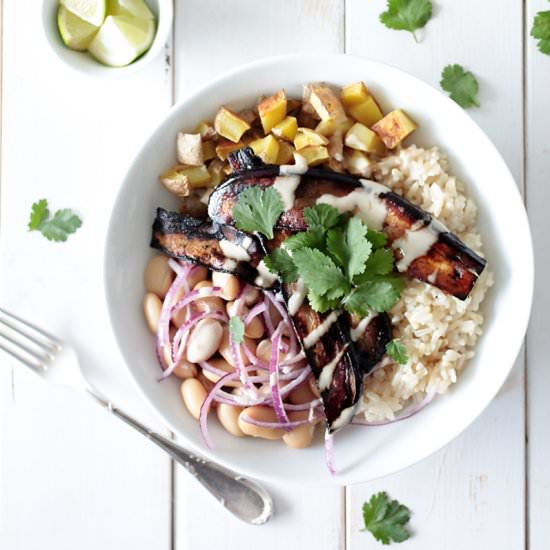 Roasted Potato & Bean Bowl