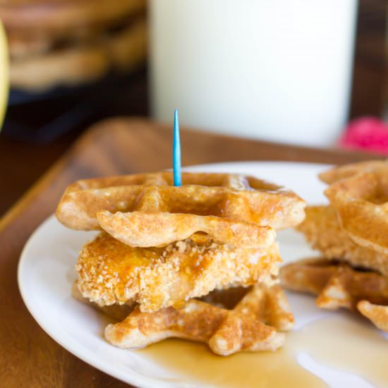 Chicken and Waffle Bites