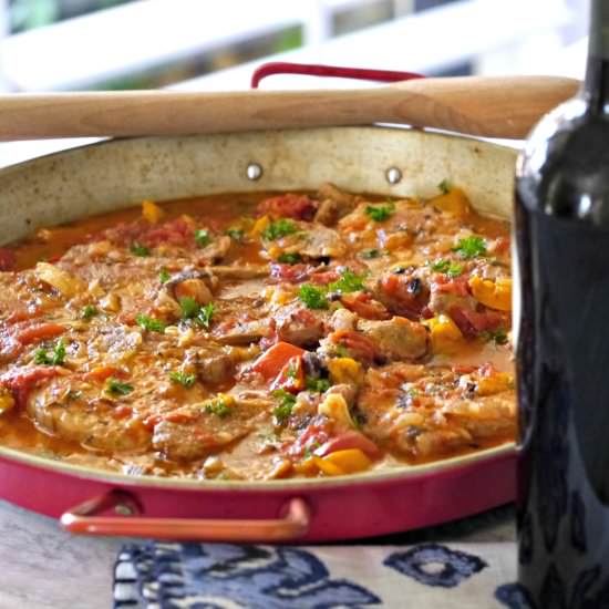 Spanish Pork and Sausage Casserole