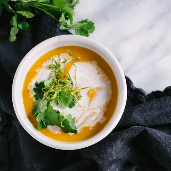 Curried Butternut Squash Soup