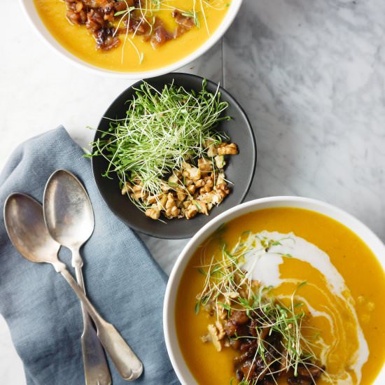 Butternut Soup with Apple Chutney