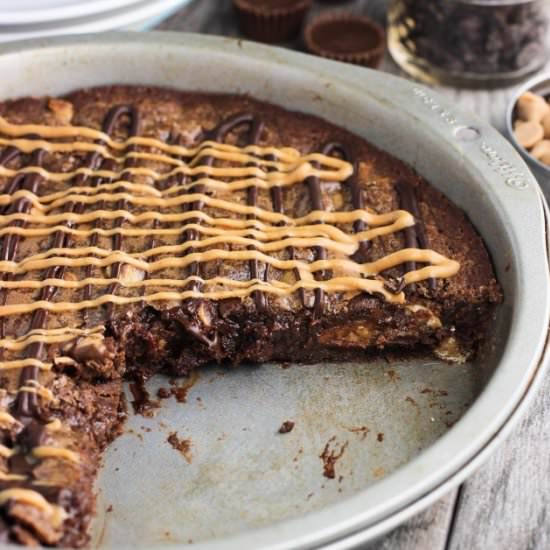 Peanut Butter Brownie Cake