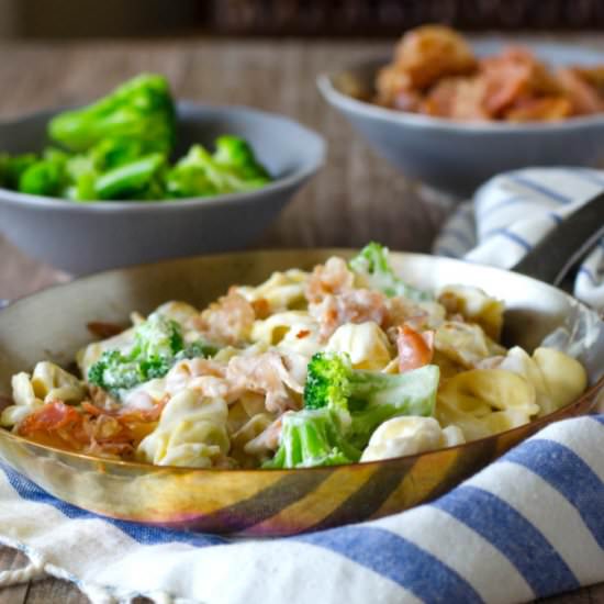 Loaded Tortellini Alfredo