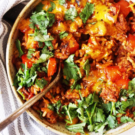 Unstuffed Pepper Skillet