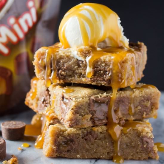 Peanut Butter Caramel Blondies