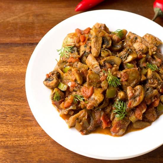 Mushroom Tawa Masala