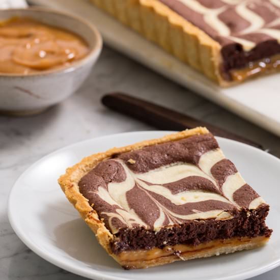 Millionaires’ chocolate tart