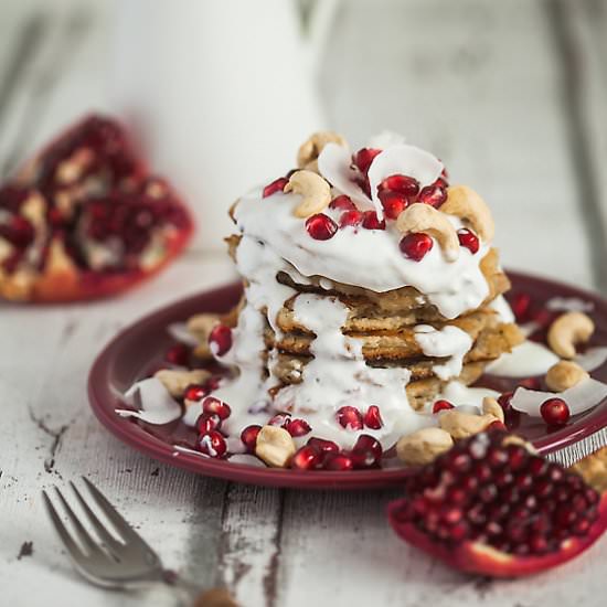 Cashew Butter Coconut Milk Pancakes