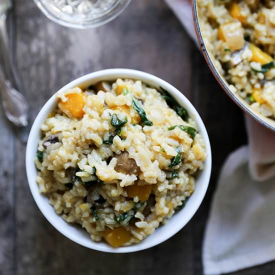 Baked Butternut Squash Risotto