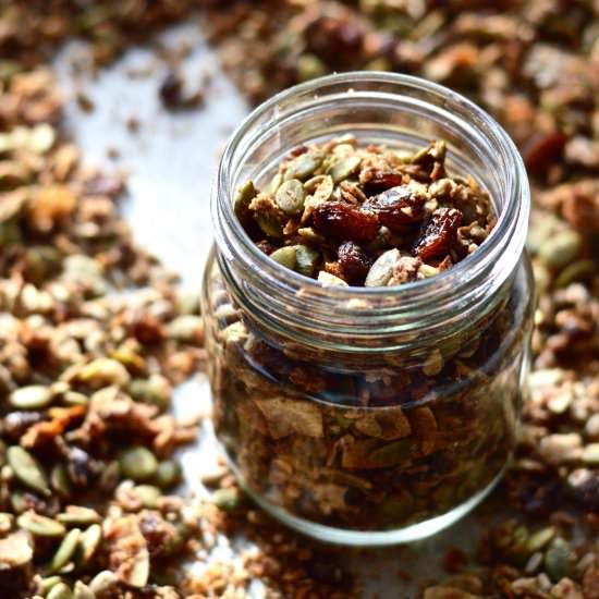 Slightly Sweet Grain Free Granola
