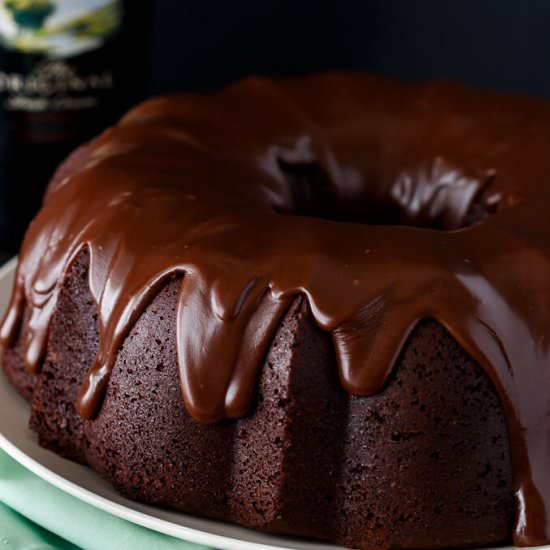 Irish Chocolate Coffee Bundt Cake