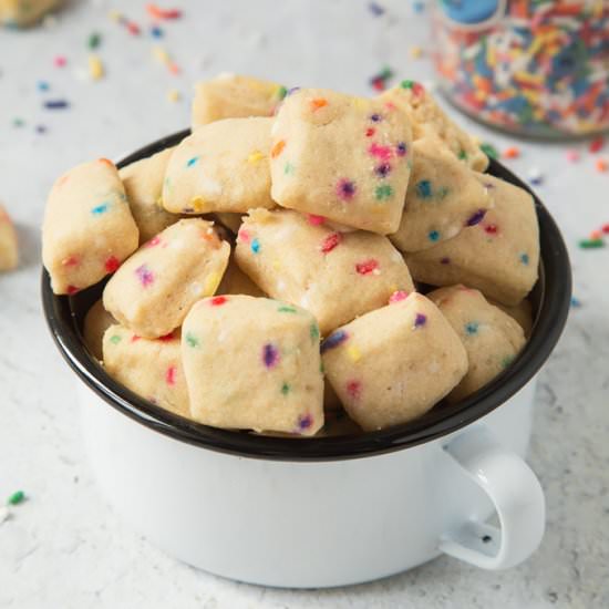 Funfetti Shortbread Bites