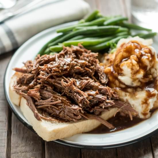 Hot Roast Beef Sandwiches