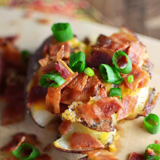Loaded Ranch Smashed Potatoes