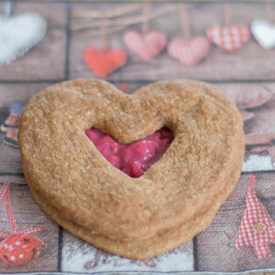 Raspberry Sandwich Cookies