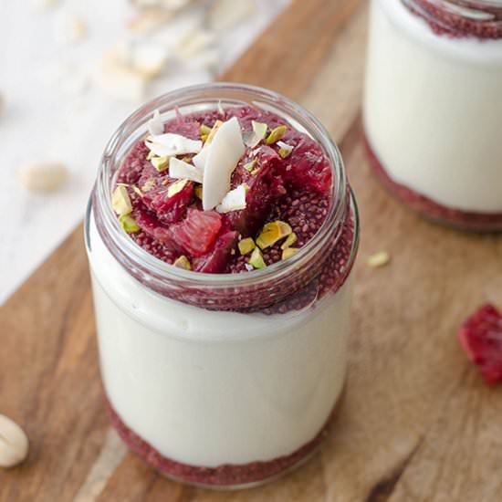 Blood Orange Chia Pudding Parfaits