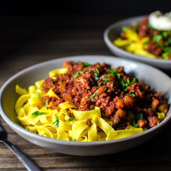 Apricot and Chorizo Bolognese