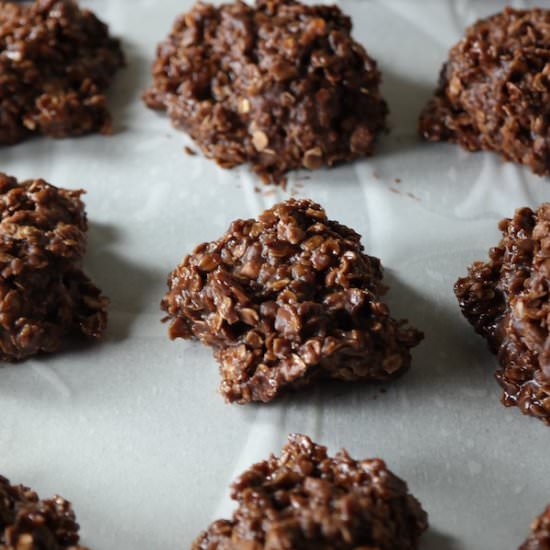 Chocolate Oatmeal No Bake Cookies