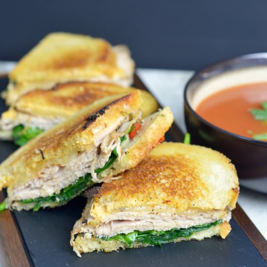 Turkey Pesto Grilled Cheese