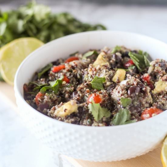 Black Bean and Avocado Quinoa Salad
