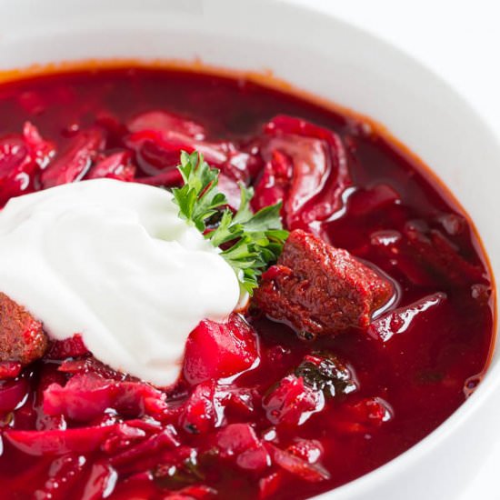 Classic Beef Borscht